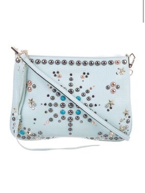 Rebecca Minkoff Light Blue Studded Crossbody with Star Accents